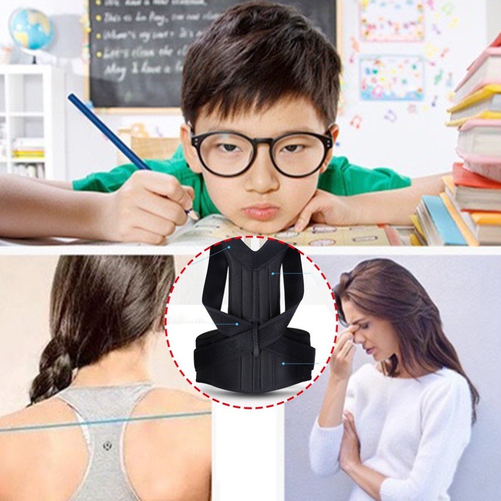 adjustable posture corrector back brace