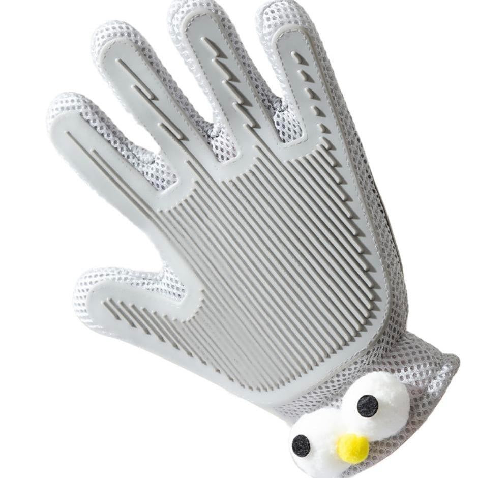2-in-1 pet grooming gloves & brushes for cats and dogs high-efficiency