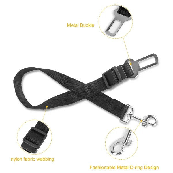 2pcs pet dog seat belt leash adjustable pet dog cat safety leads harne