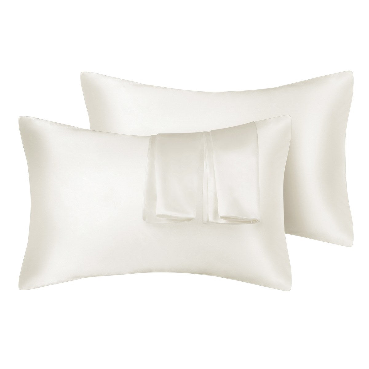 75D satin silk pillowcase in soft colours