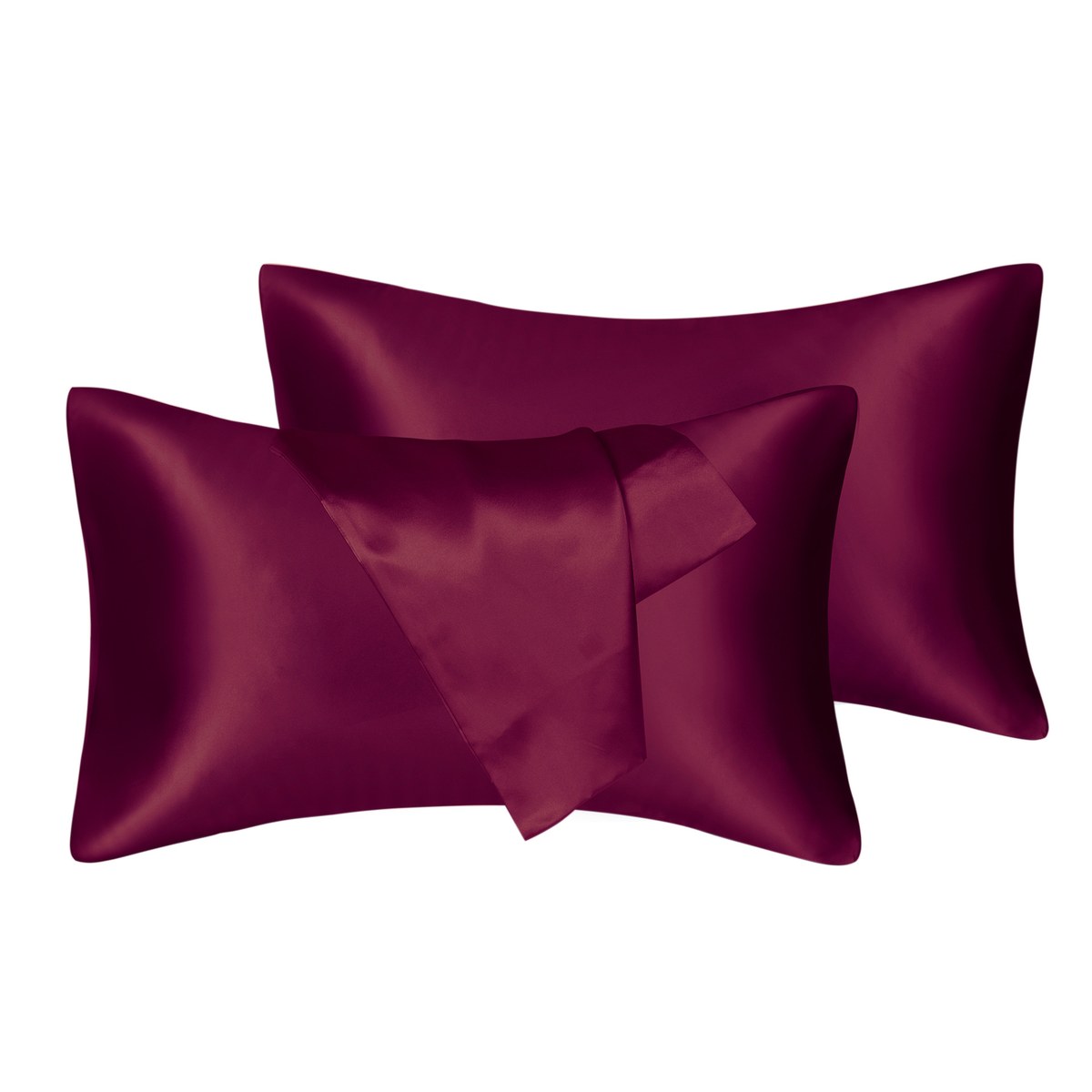 75D satin silk pillowcase in soft colours