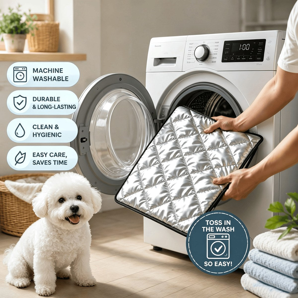 a must-have when going out.multi-use pet pad, waterproof, machine