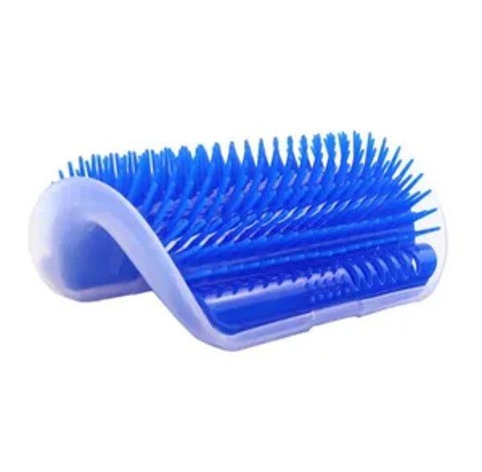 Cat self-groomer wall corner brush 2-pack