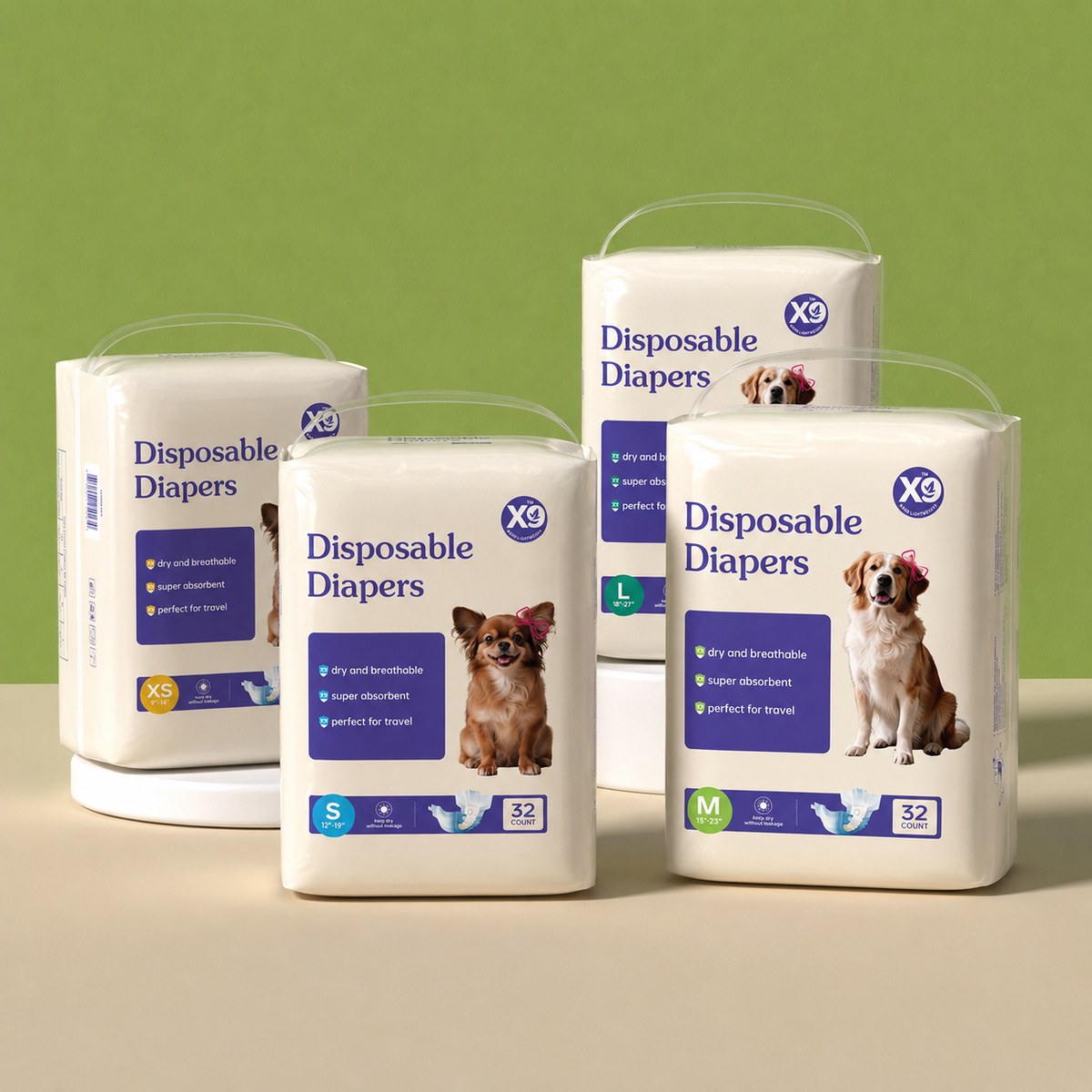 disposable female dog diapers