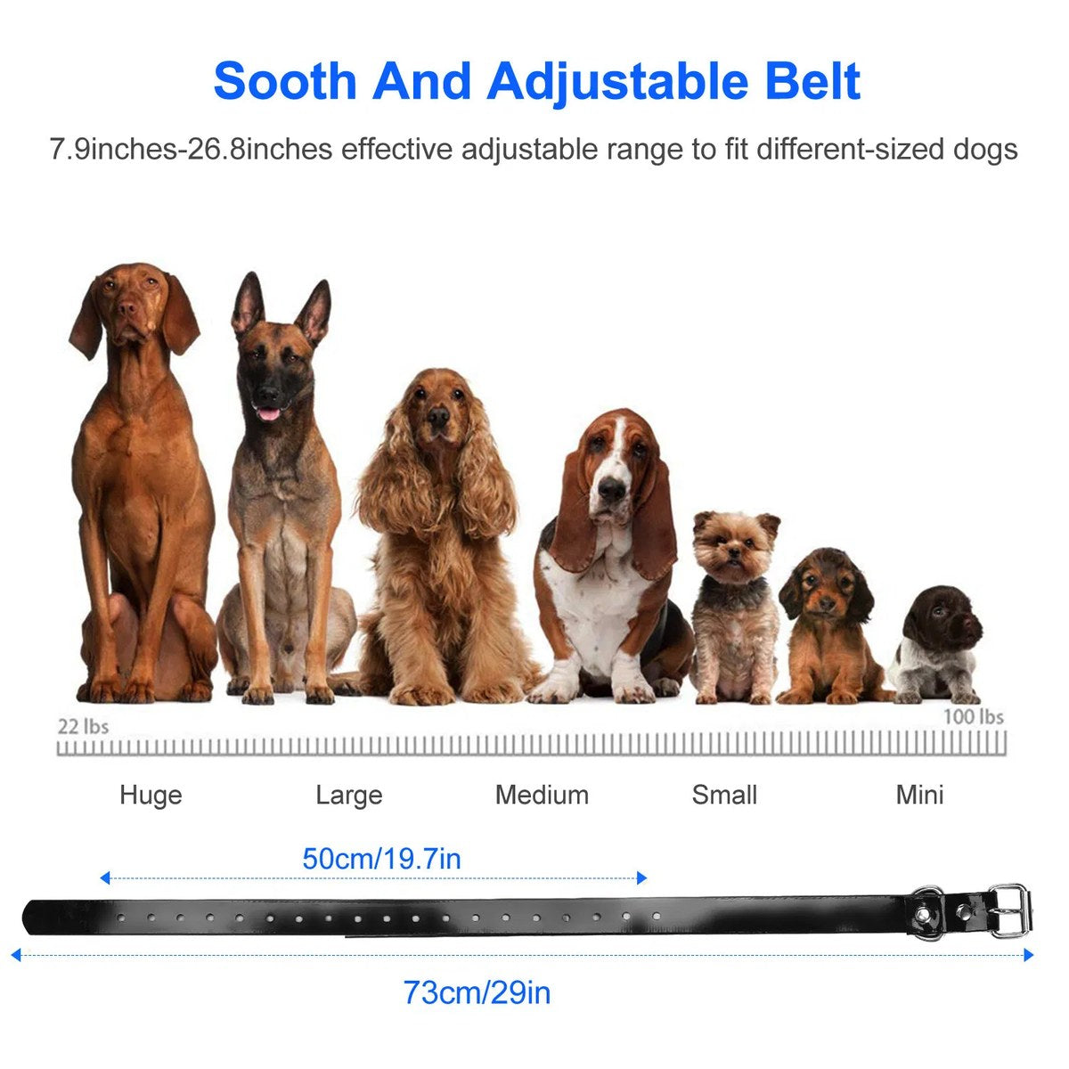 dog training collar receiver, ip67 waterproof static collar with 3 mod