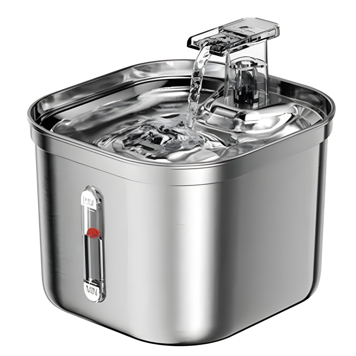 Stainless steel smart pet water fountain - 2048px detail