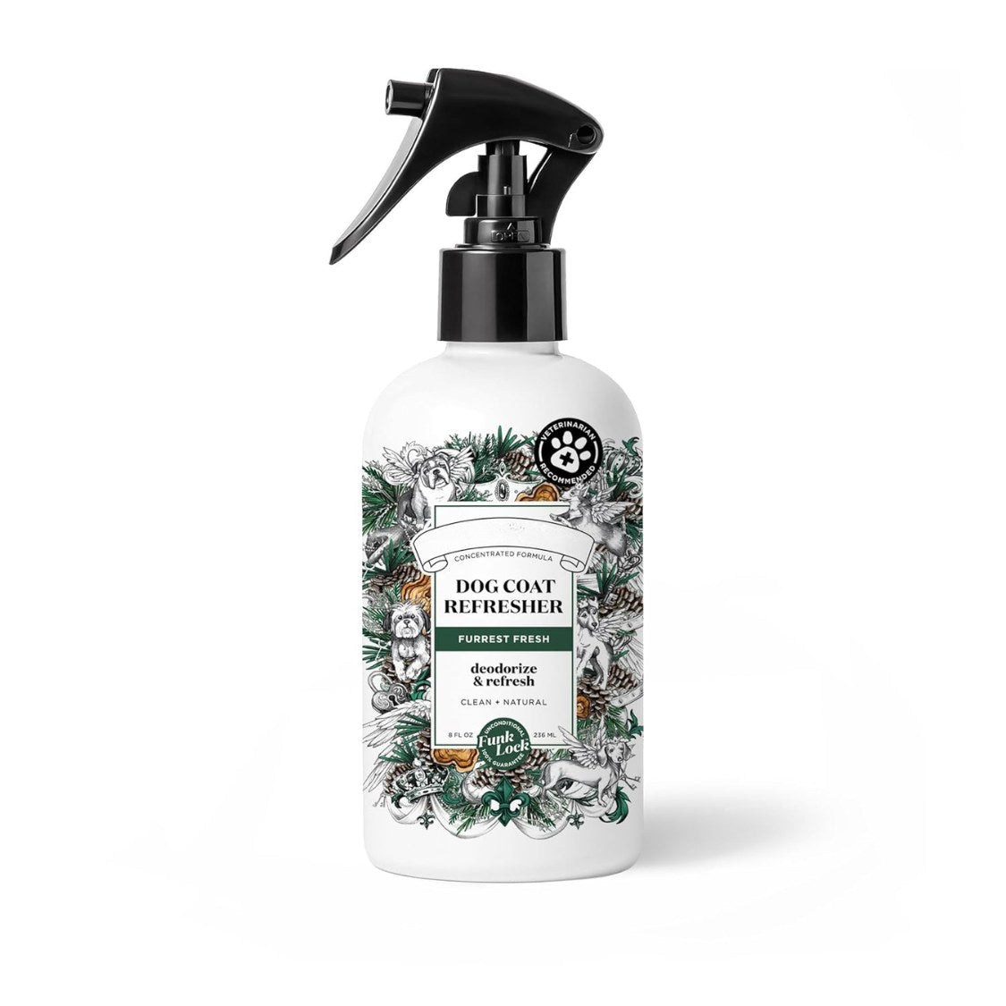furrest fresh dog deodorizing spray, 8 fl oz grooming perfume for dog