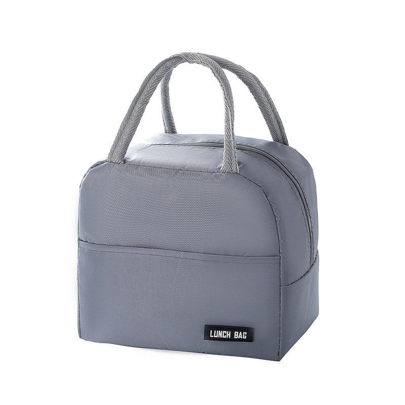 solid colour insulated lunch tote bag thermal cooler
