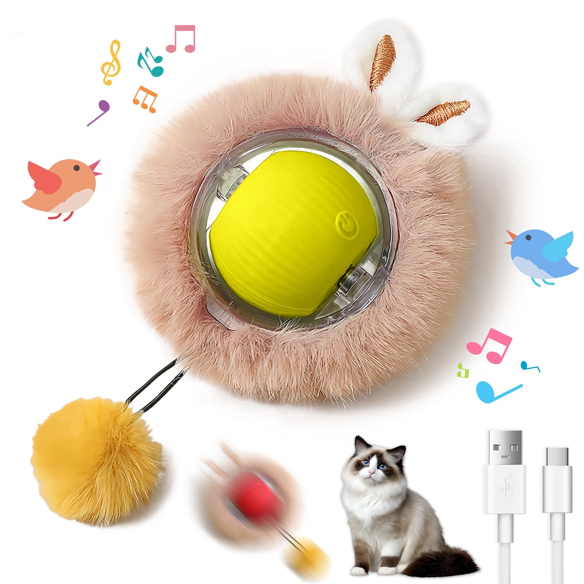 interactive toys ball for cats, dog,agile moving cat ball ,motion