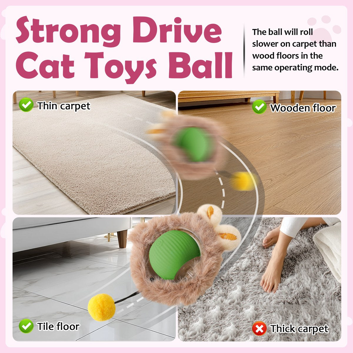interactive toys ball for cats, dog,agile moving cat ball ,motion