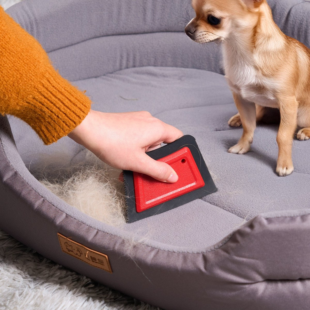 mini pet hair remover reusable advanced pet hair removal tool for couc