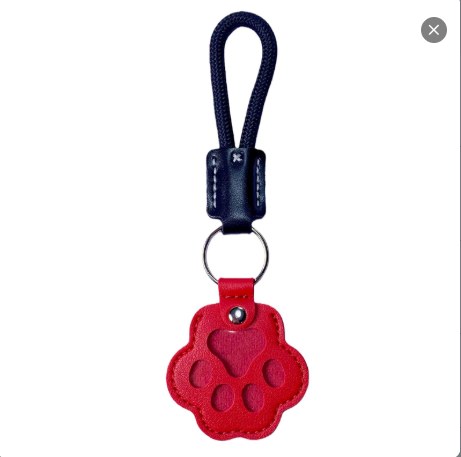 pet fur memory charm leather keychain keepsake for dog cat hair