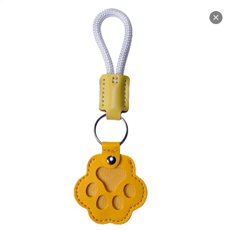 pet fur memory charm leather keychain keepsake for dog cat hair