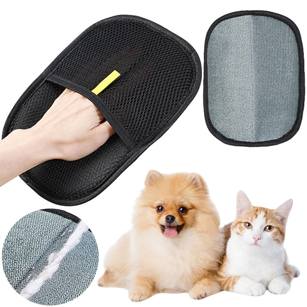 pet hair remover grooming glove for dogs and cats