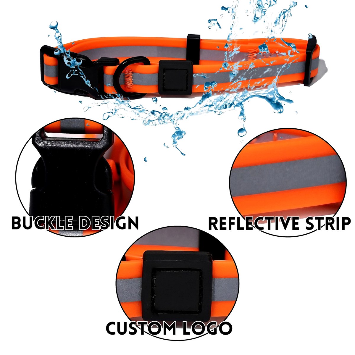 reflective leash set it can reflect light sources effectively enhancing