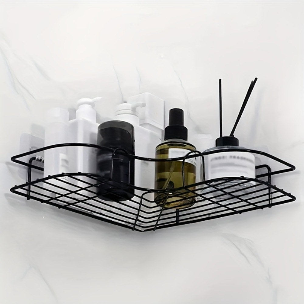 wall mounted triangular bathroom shower caddy shelf