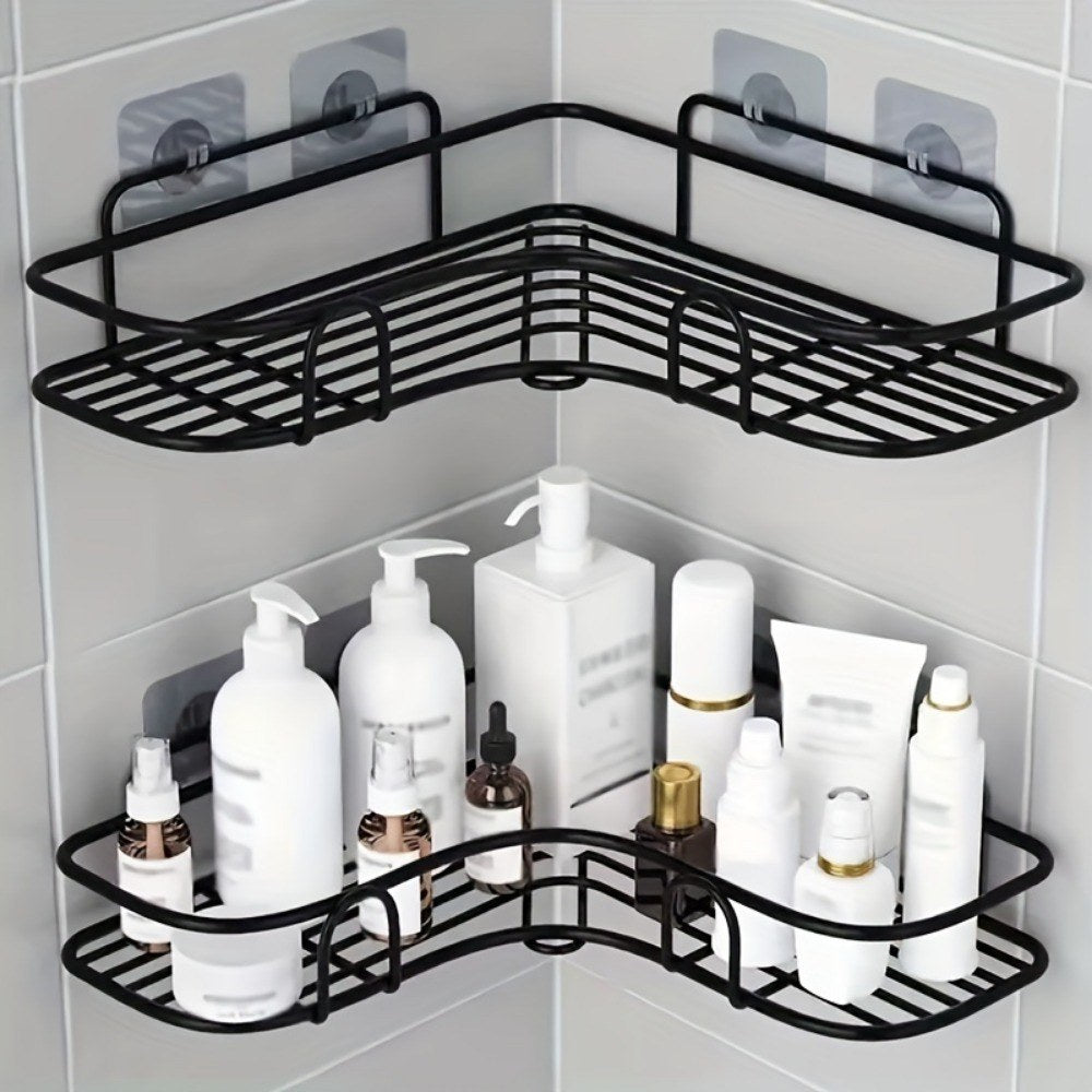 wall mounted triangular bathroom shower caddy shelf